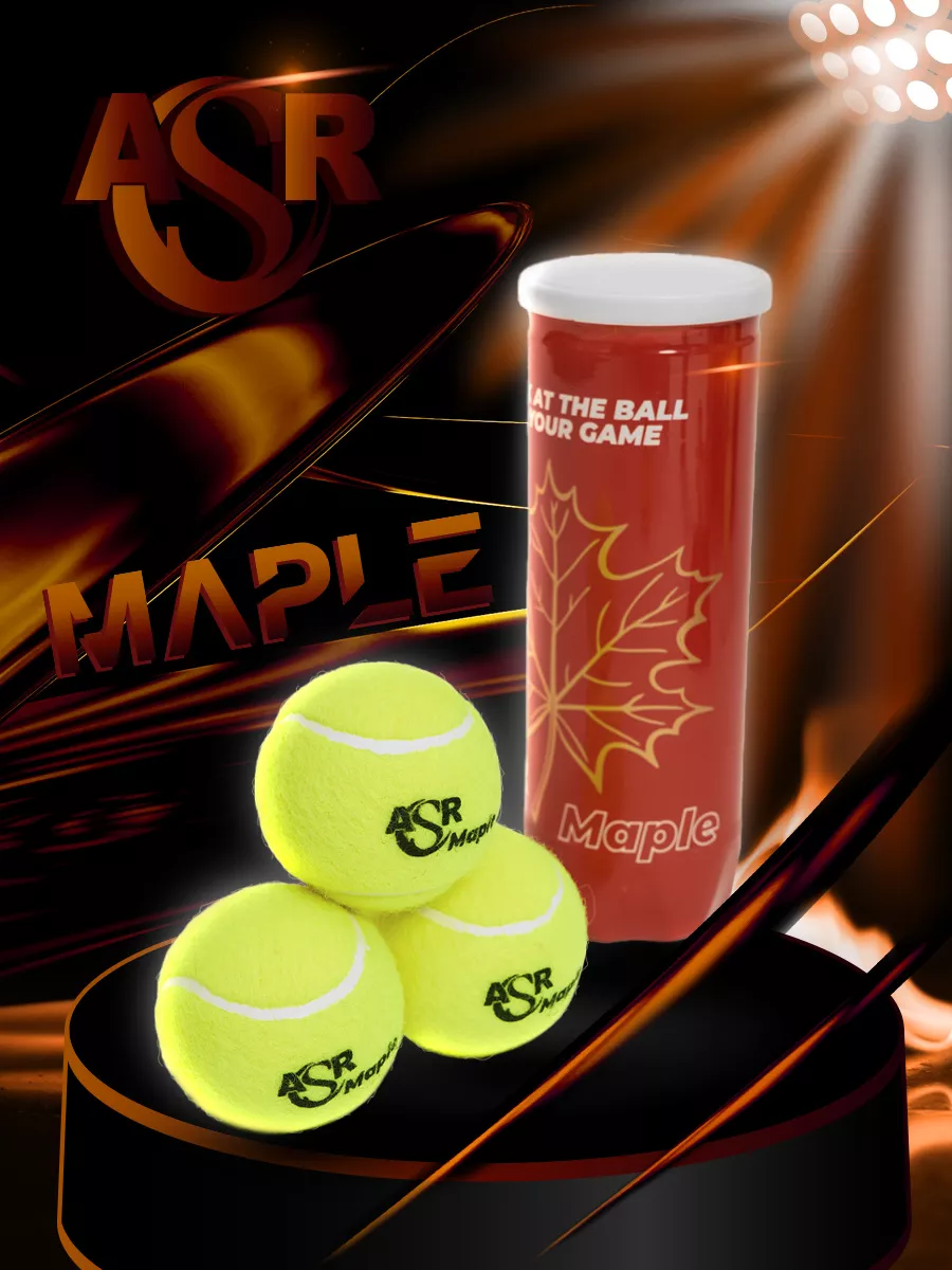 Туба ASR Maple и три мяча крупным планом
